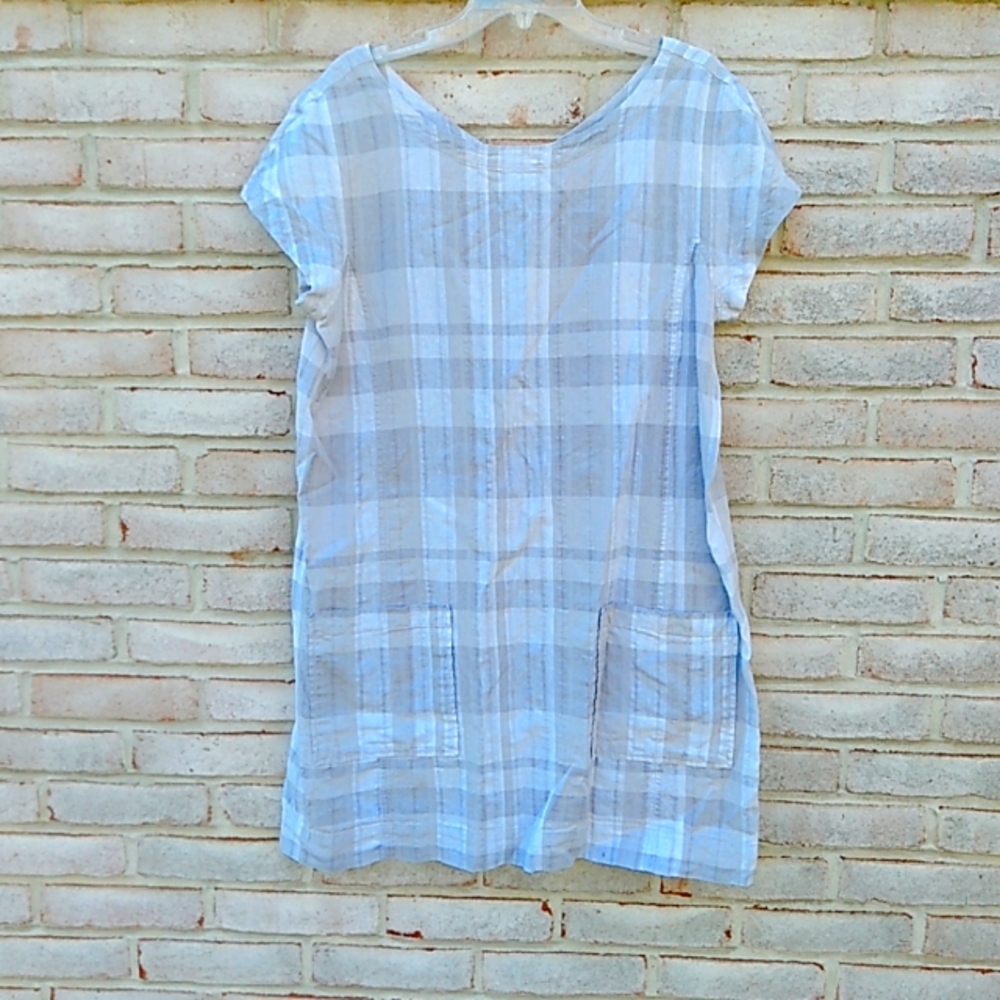 Eileen Fisher | Organic linen and organic cotton blend tunic dress